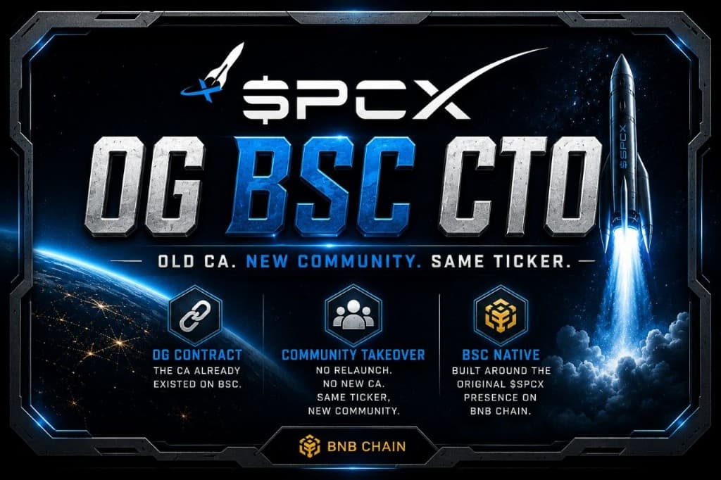 OG Contract, Community Takeover, BSC Native — $SPCX OG BSC CTO